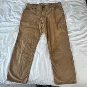CARHARTT Men's Tan Relaxed Fit Pants, Size 38x30